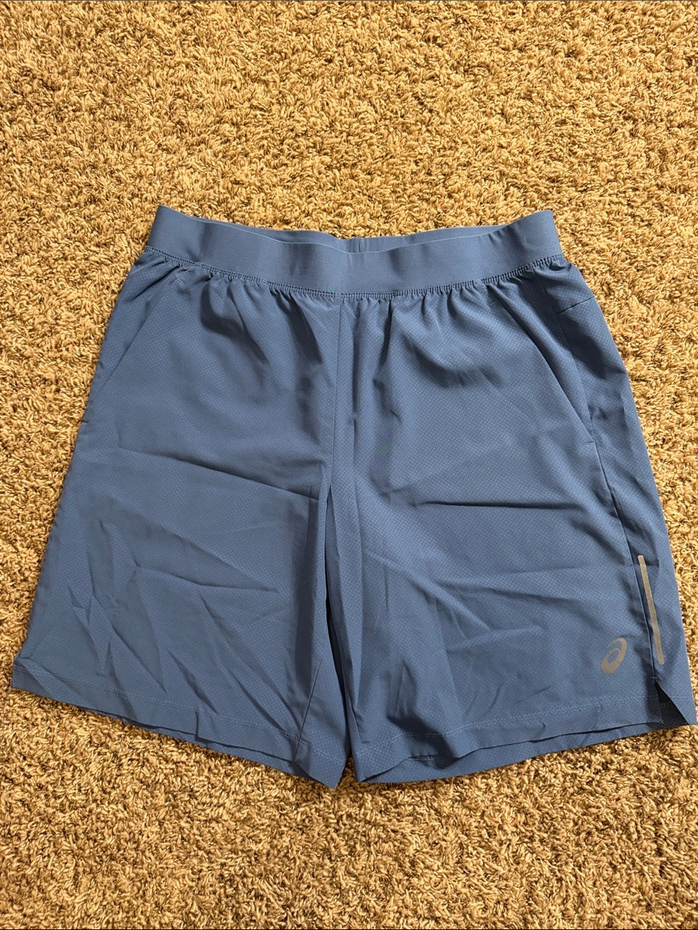Asics Men's Blue Athletic Running Shorts